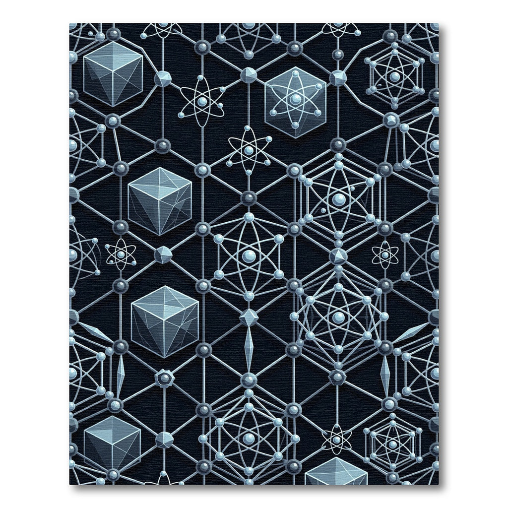 Geometric Atom Structure Dimensional Rug