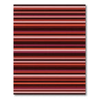 Crimson Red Gradient Stripe Rug
