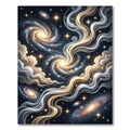Swirling Galactic Nebulae Stars Rug