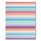 Multi-Color Pastel Horizontal Stripe Rug