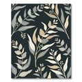 Earthy Subtle Leaf Branches Pattern Rug