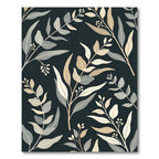 Earthy Subtle Leaf Branches Pattern Rug
