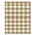 Neutral Beige Gingham Checkered Rug