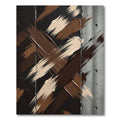 Earth Tones Abstract Brush Stroke Rug