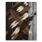 Earth Tones Abstract Brush Stroke Rug