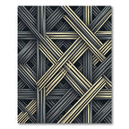 Modern Beige Intersecting Lines Rug