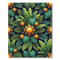 Golden Sun Tropical Verdant Foliage Rug