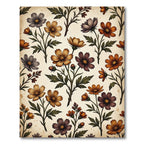 Vintage Autumn Floral Harvest Cosmos Rug