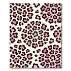 Blush Pink Abstract Leopard Spot Rug