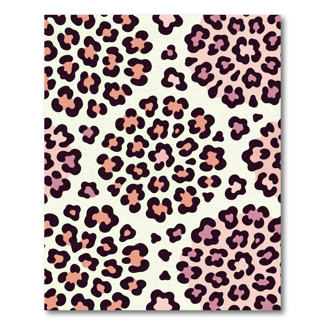 Blush Pink Abstract Leopard Spot Rug