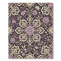 Victorian Lavender Lace Floral Medallions Rug