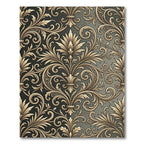 Antique Gold Leaf Scrollwork Rug