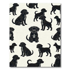 Charming Black Labrador Puppy Surface Rug