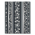 Monochrome Pebble Striped Modern Composition Rug