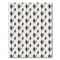 Black Pine Forest Repeating Motif Rug