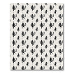 Black Pine Forest Repeating Motif Rug