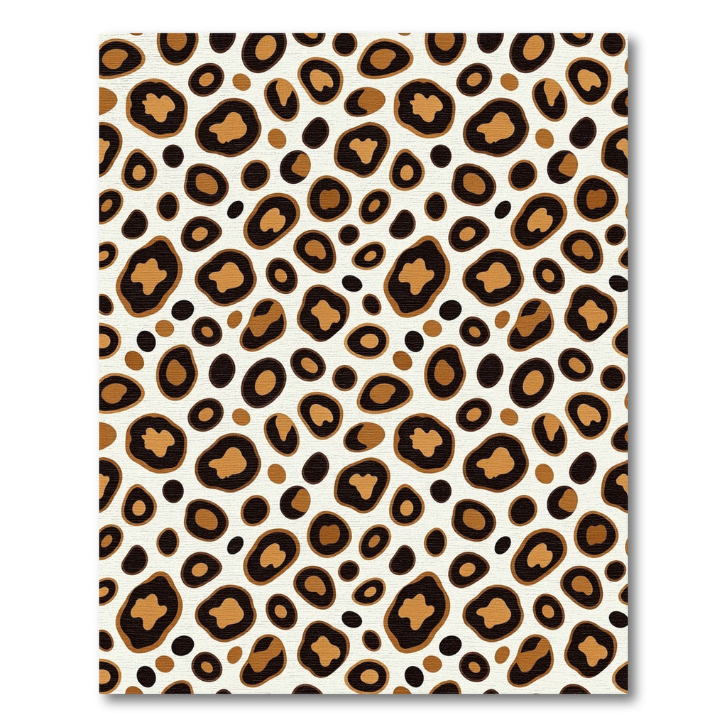 Classic Cream and Black Leopard Spot Rug