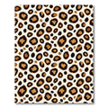 Classic Cream and Black Leopard Spot Rug