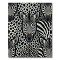 Bold Black White Zebra Herd Rug