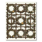 Trellis Florals with Laurel Wreaths Rug