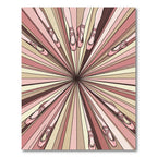 Pink Ballet Flats Radial Burst Rug