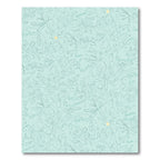 Seafoam Script Floral Whimsical Rug