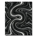 Monochromatic Fluid Swirl Lightning Rug