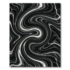 Monochromatic Fluid Swirl Lightning Rug