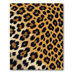 Bold Golden Leopard Spot Animal Skin Rug