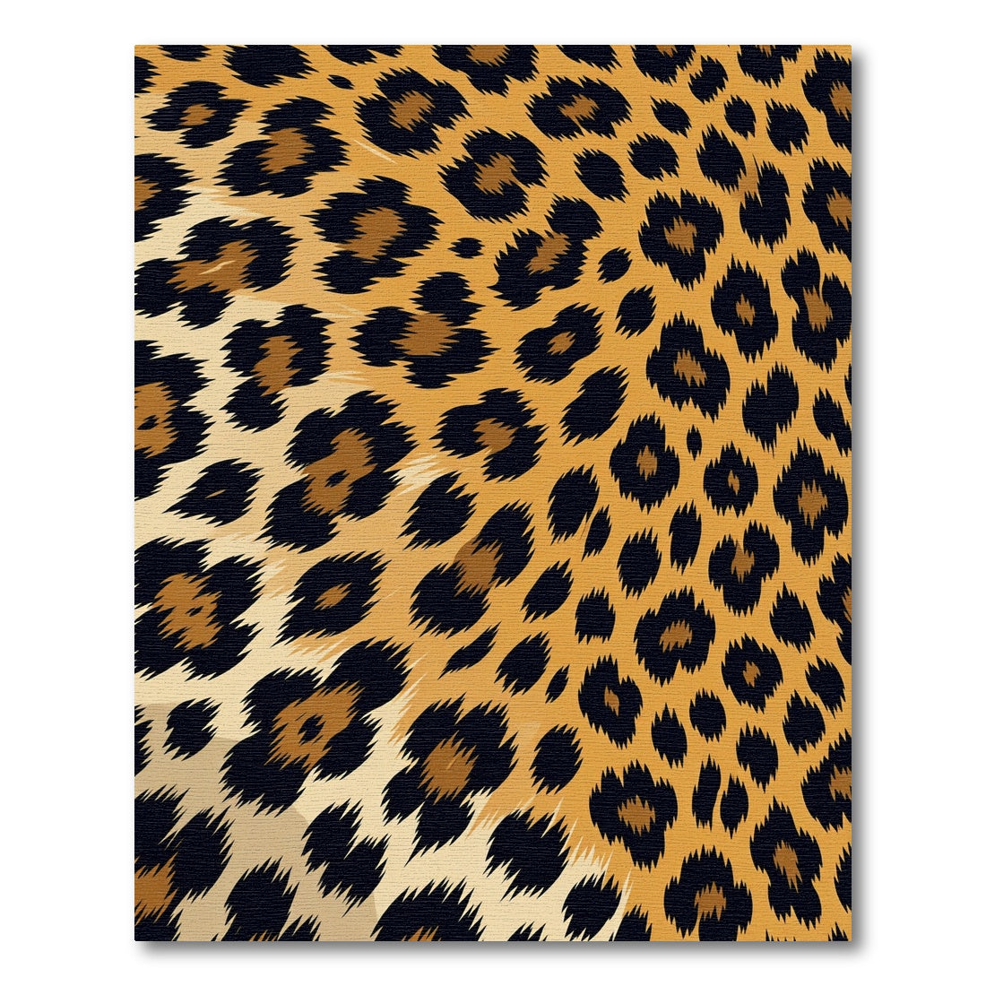 Bold Golden Leopard Spot Animal Skin Rug