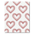 Rosy Dotted Heart Arrangement Rug