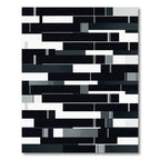 Monochromatic Rectangular Collage Rug