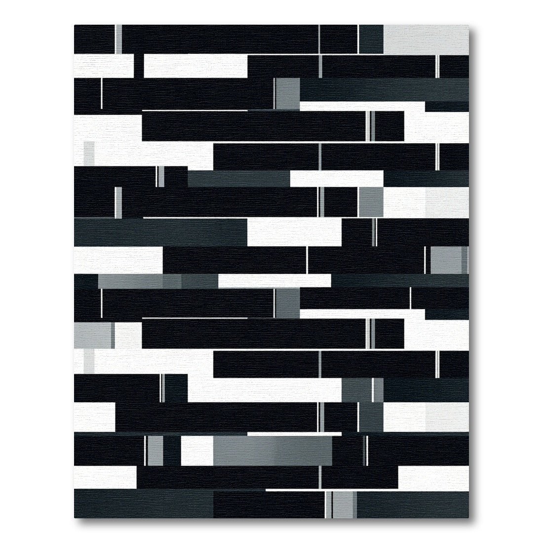 Monochromatic Rectangular Collage Rug
