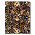 Golden Feline Mandala Harmony Rug