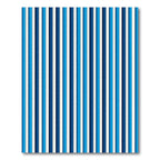 Modern Navy Blue Vertical Stripe Rug