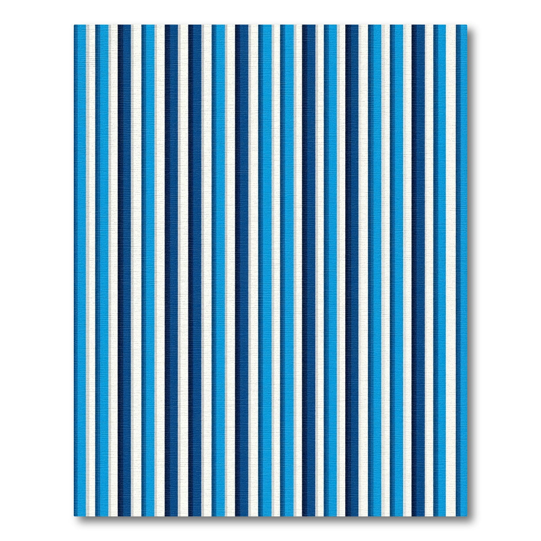 Modern Navy Blue Vertical Stripe Rug