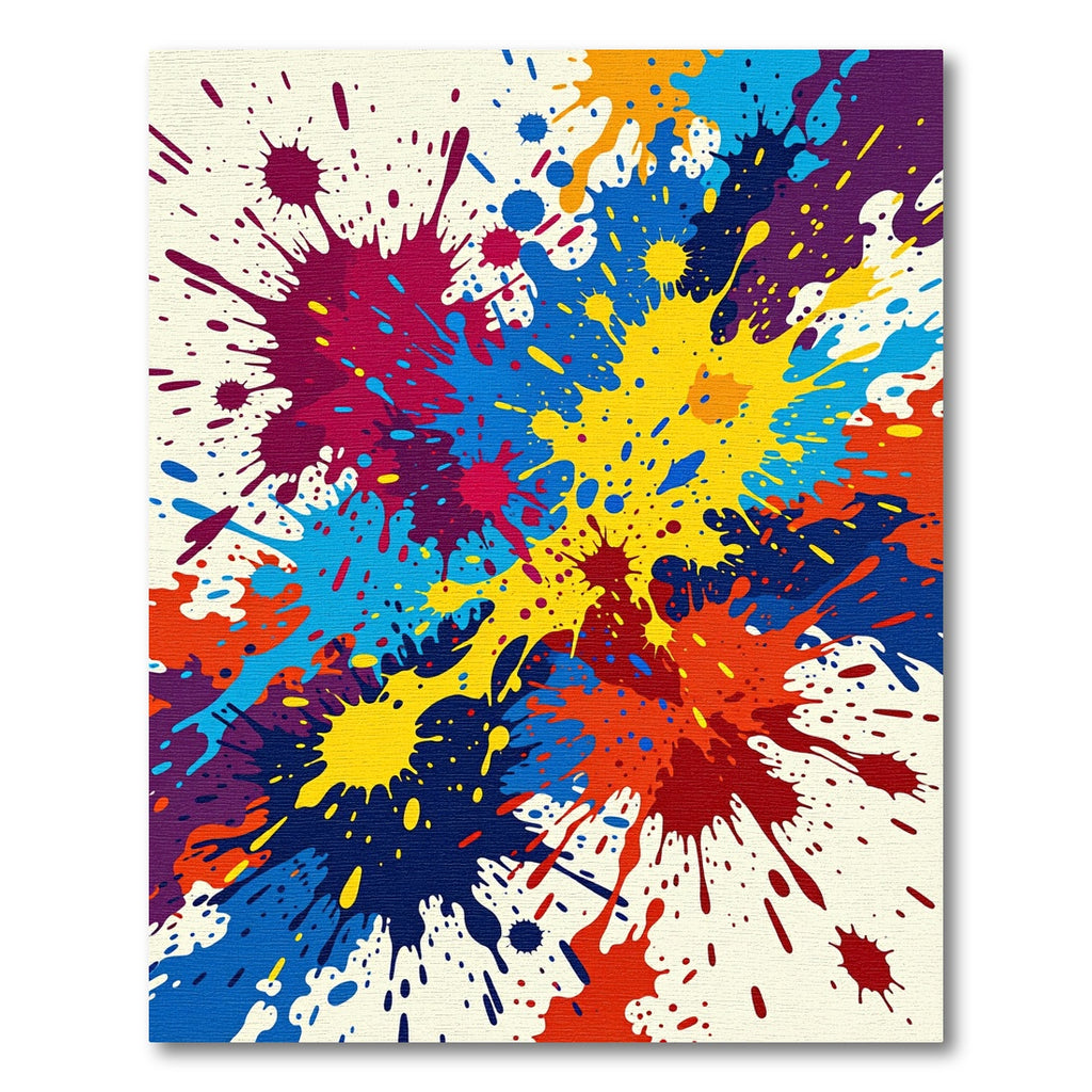 Vibrant Splash Ink Burst Rug