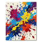 Vibrant Splash Ink Burst Rug