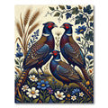 Vibrant Pheasant and Wildflower Meadow Rug