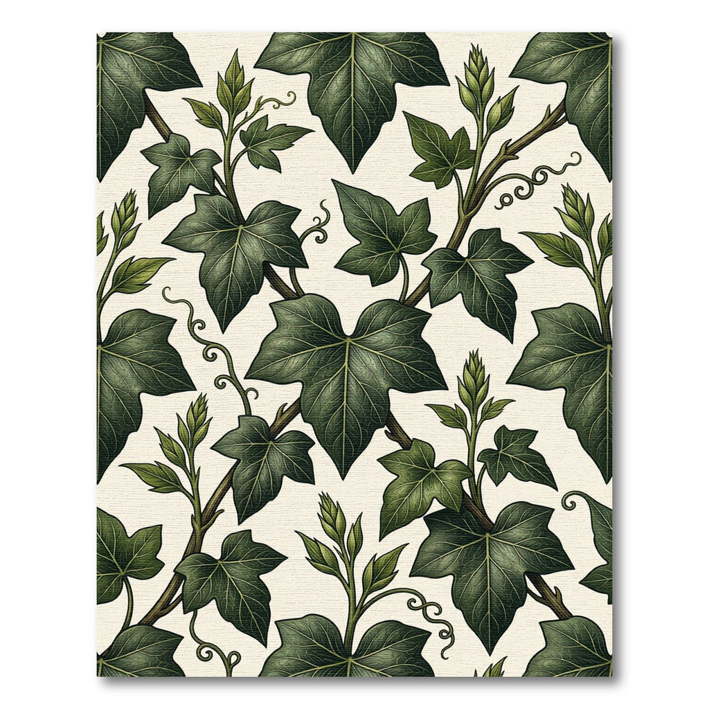 Lush Forest Ivy Botanical Foliage Rug
