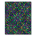 Vibrant Fireworks Celebration Festive Art Rug