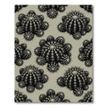 Monochrome Black Cactus Cluster Rug