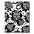 Monochromatic Leopard Ink Splatter Rug