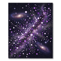 Celestial Purple Galaxy Starry Night Rug