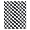 Monochromatic Cubist Chessboard Illusion Rug
