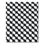 Monochromatic Cubist Chessboard Illusion Rug