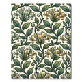 Art Nouveau Honeysuckle Sage Golden Vine Rug