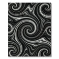 Monochromatic Swirling Abstract Waves Rug