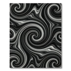 Monochromatic Swirling Abstract Waves Rug