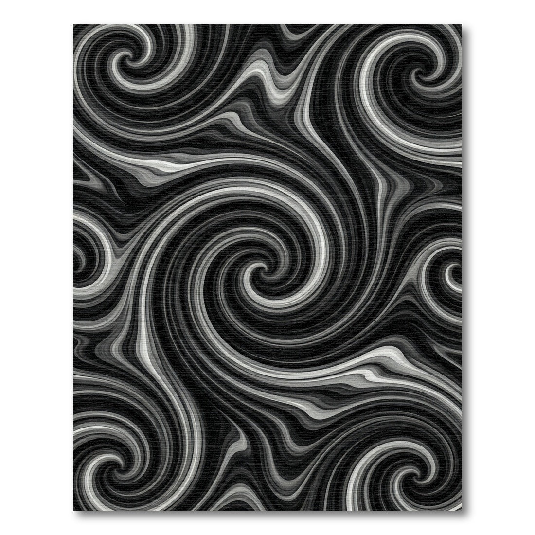 Monochromatic Swirling Abstract Waves Rug